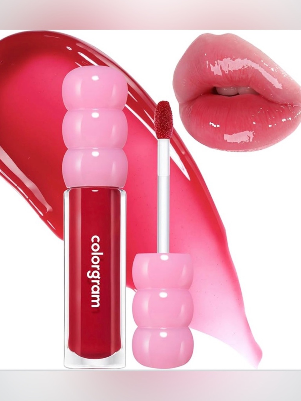 NWT Korean Beauty Colorgram Magic Cherry Lip Gloss – High-Shine Hydrating Tint